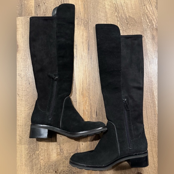 Cole Haan Calgary Suede Black over the knee boots - Picture 2 of 4